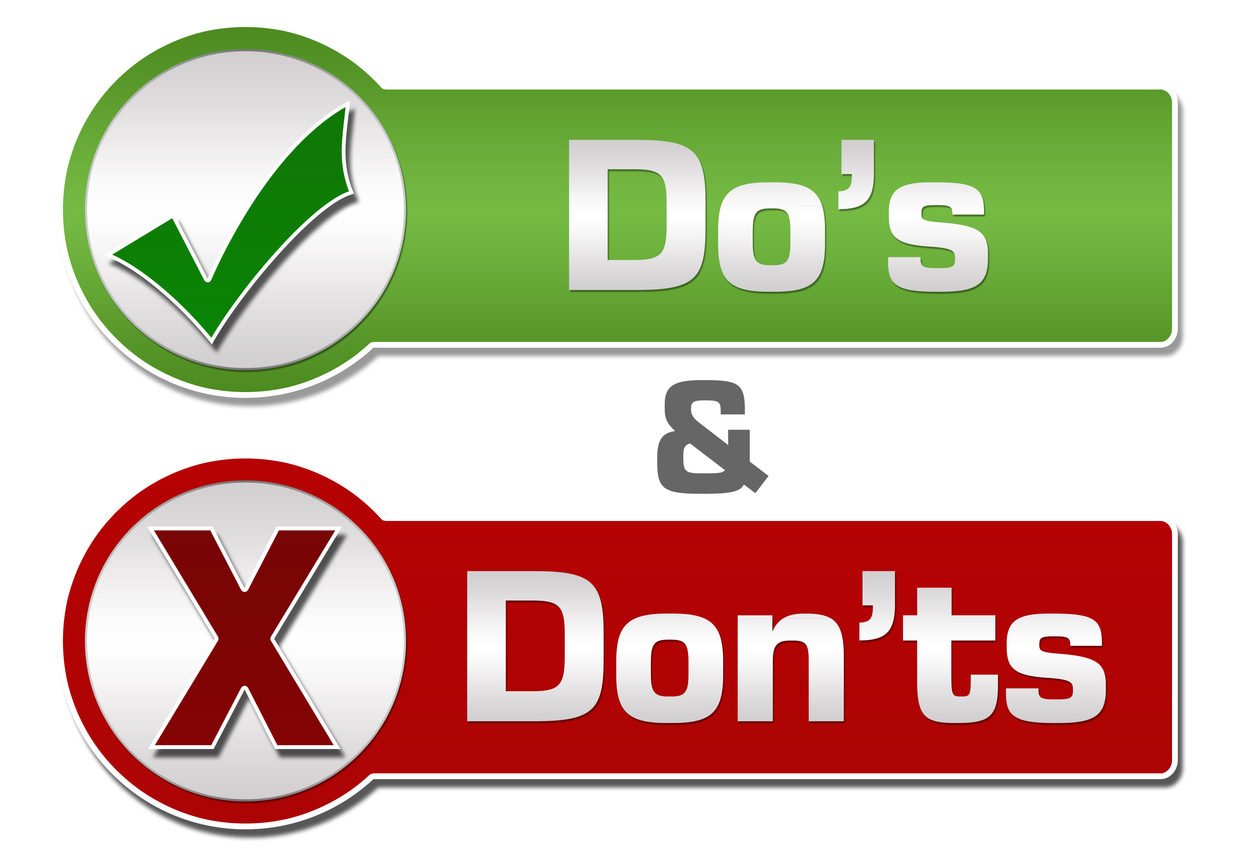 Dos and Donts for rental property in Mackay.