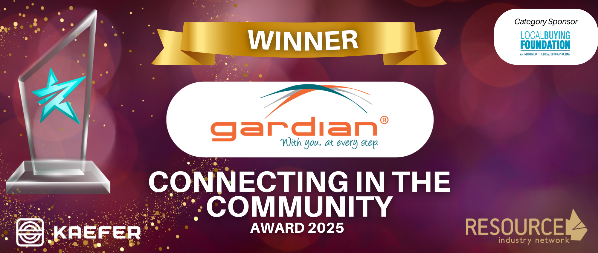 Gardian in Mackay won the RIN Connecting in the Community Award 2025