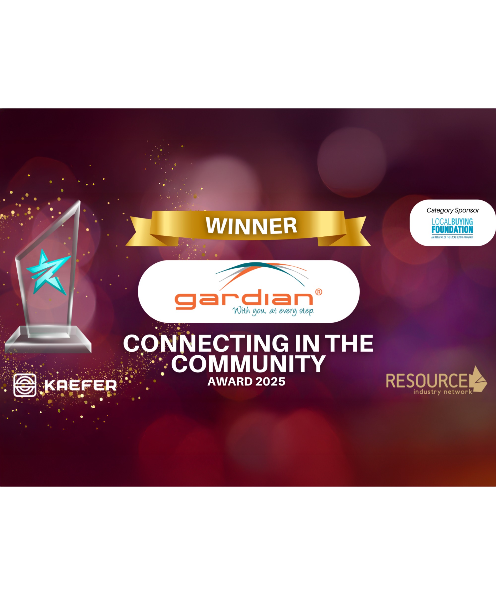 Gardian in Mackay won the RIN Connecting in the Community Award 2025