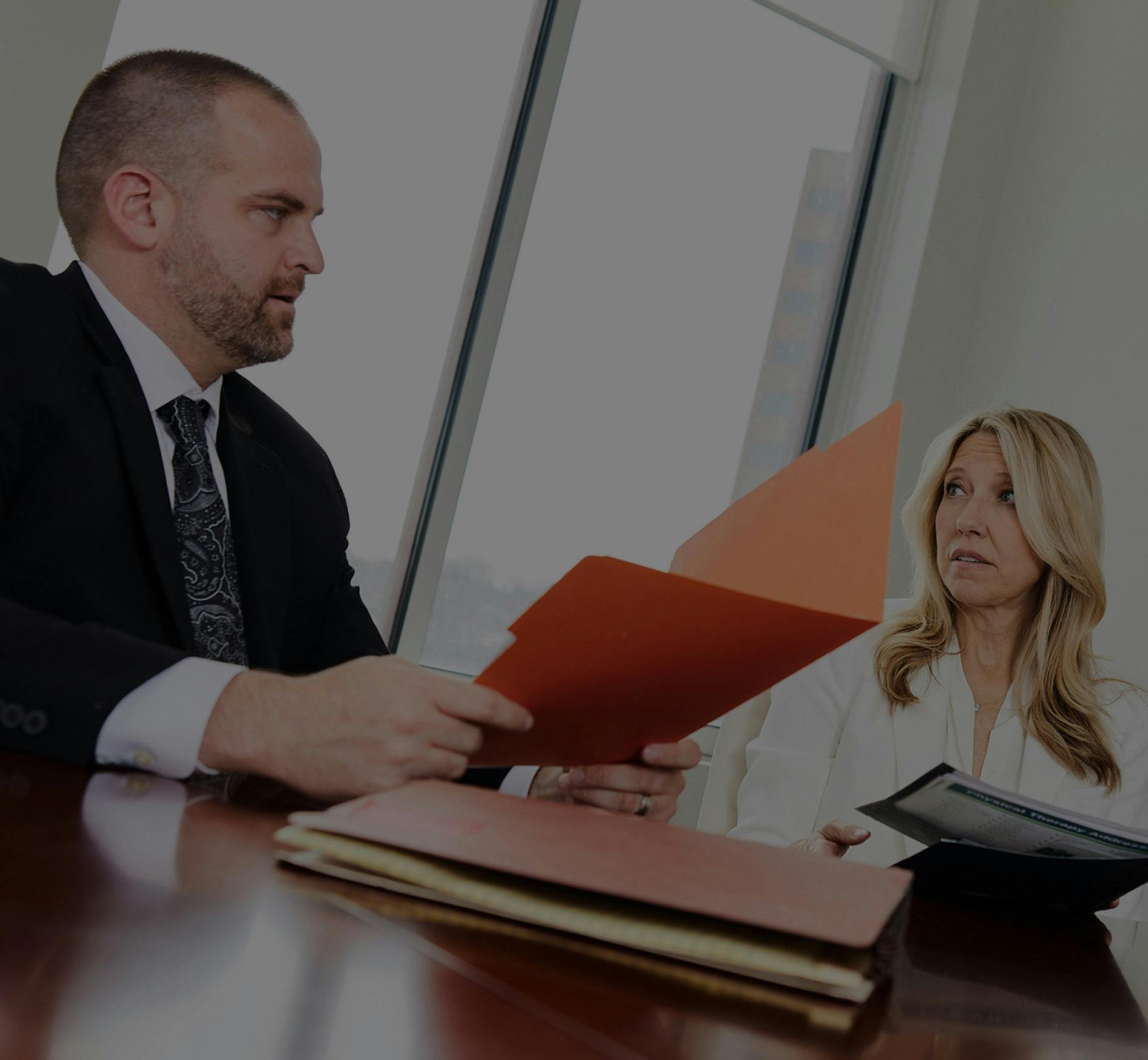 Attorneys Matt McCoy and Jill Presley