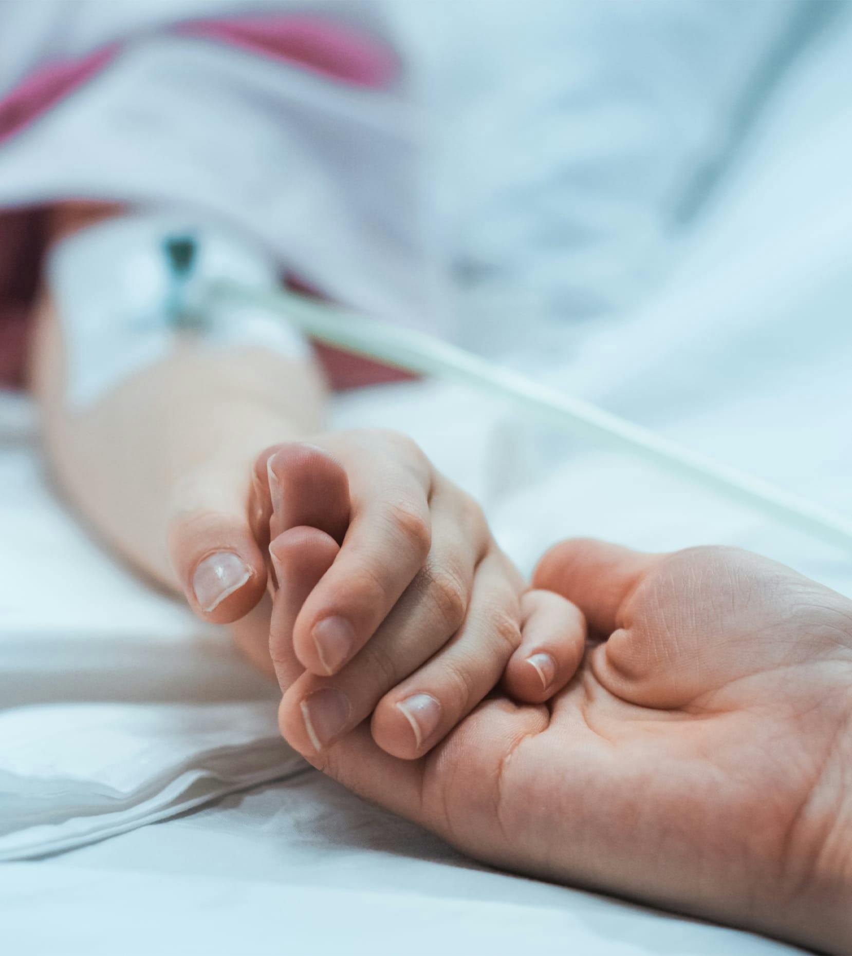 patient in hospital bed
