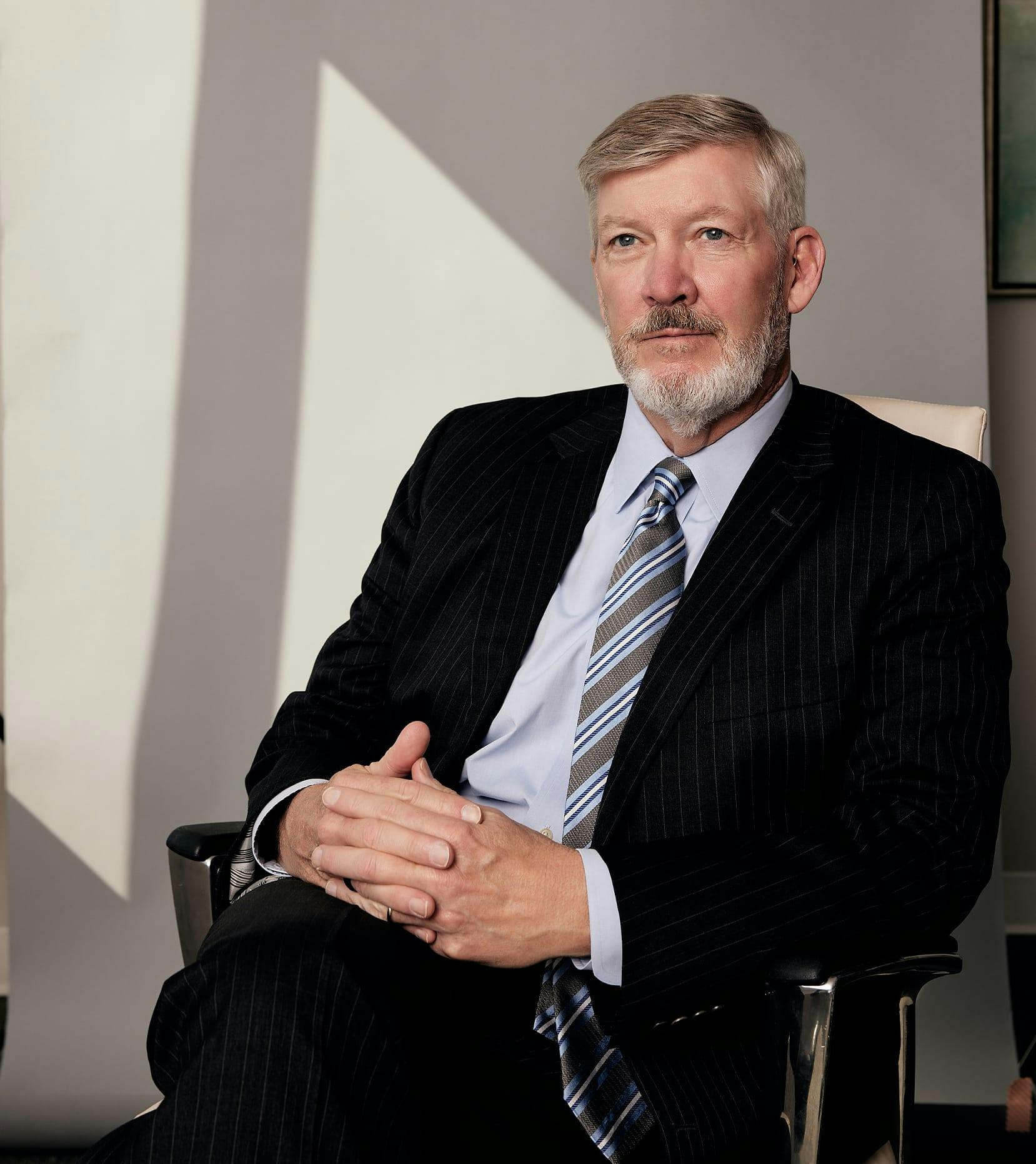 Kirk Presley sitting in office chair