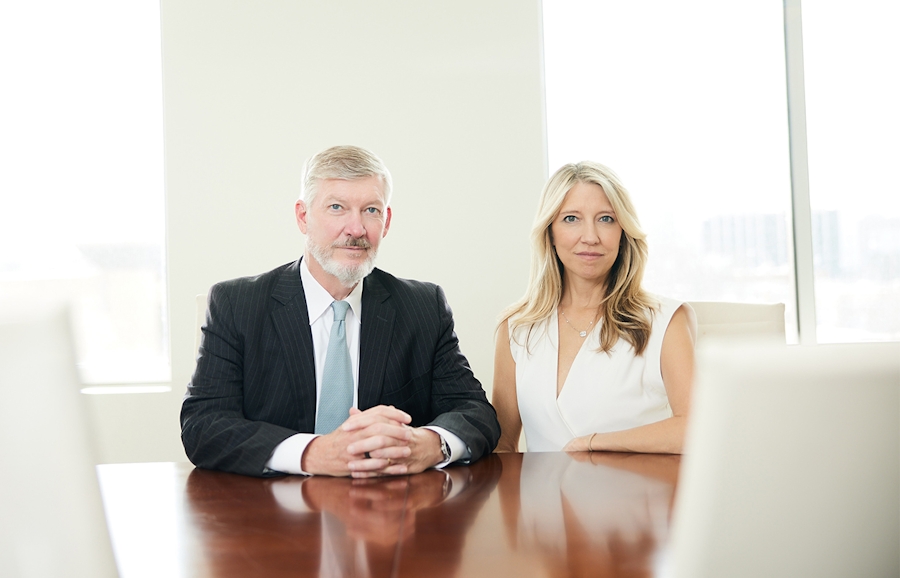 Kirk and Jill at conference table