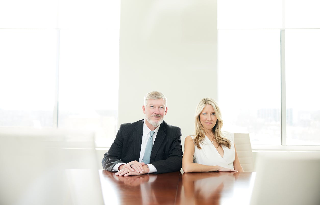 Kirk and Jill at conference table
