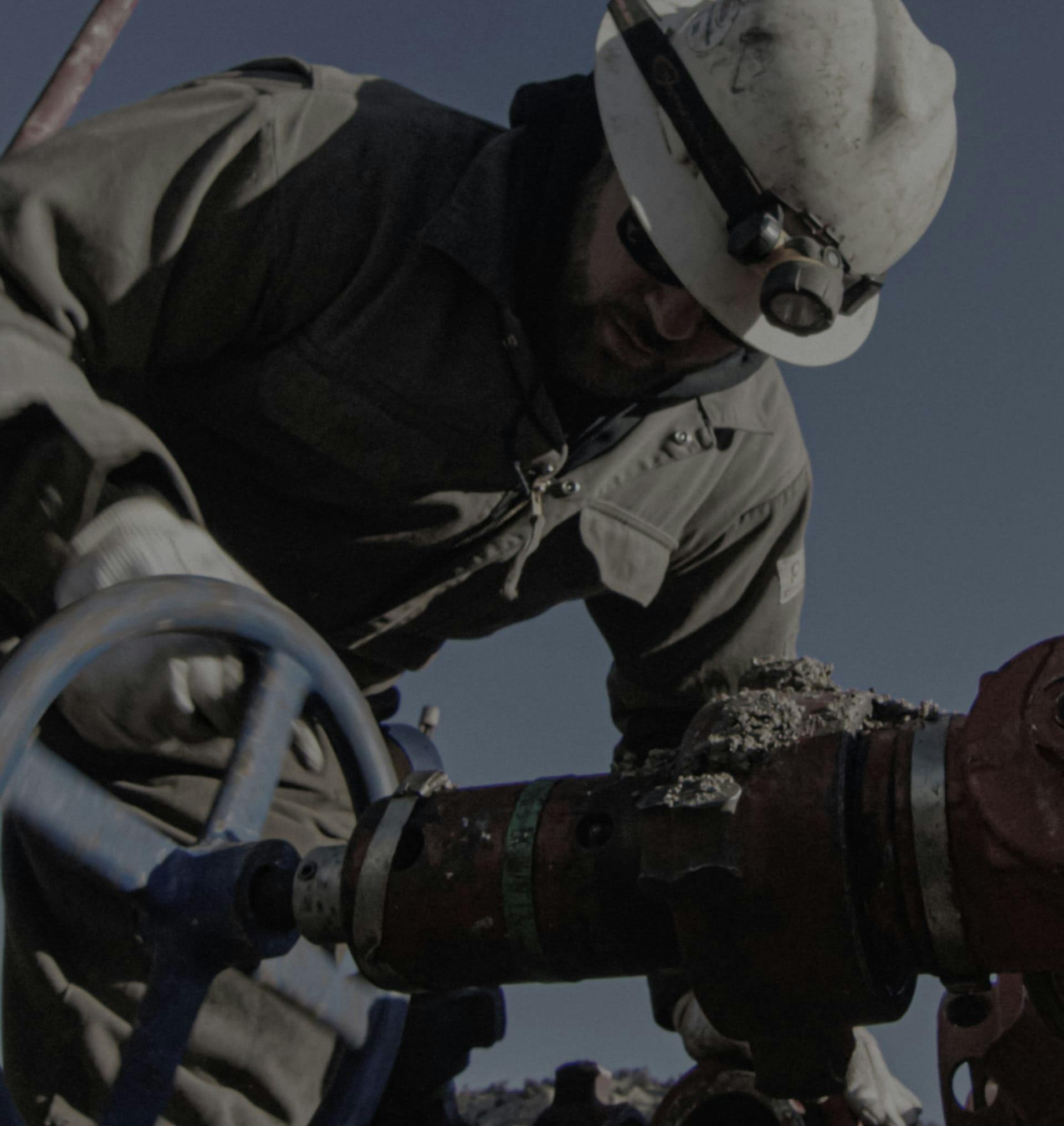 Man working in an industrial setting.
