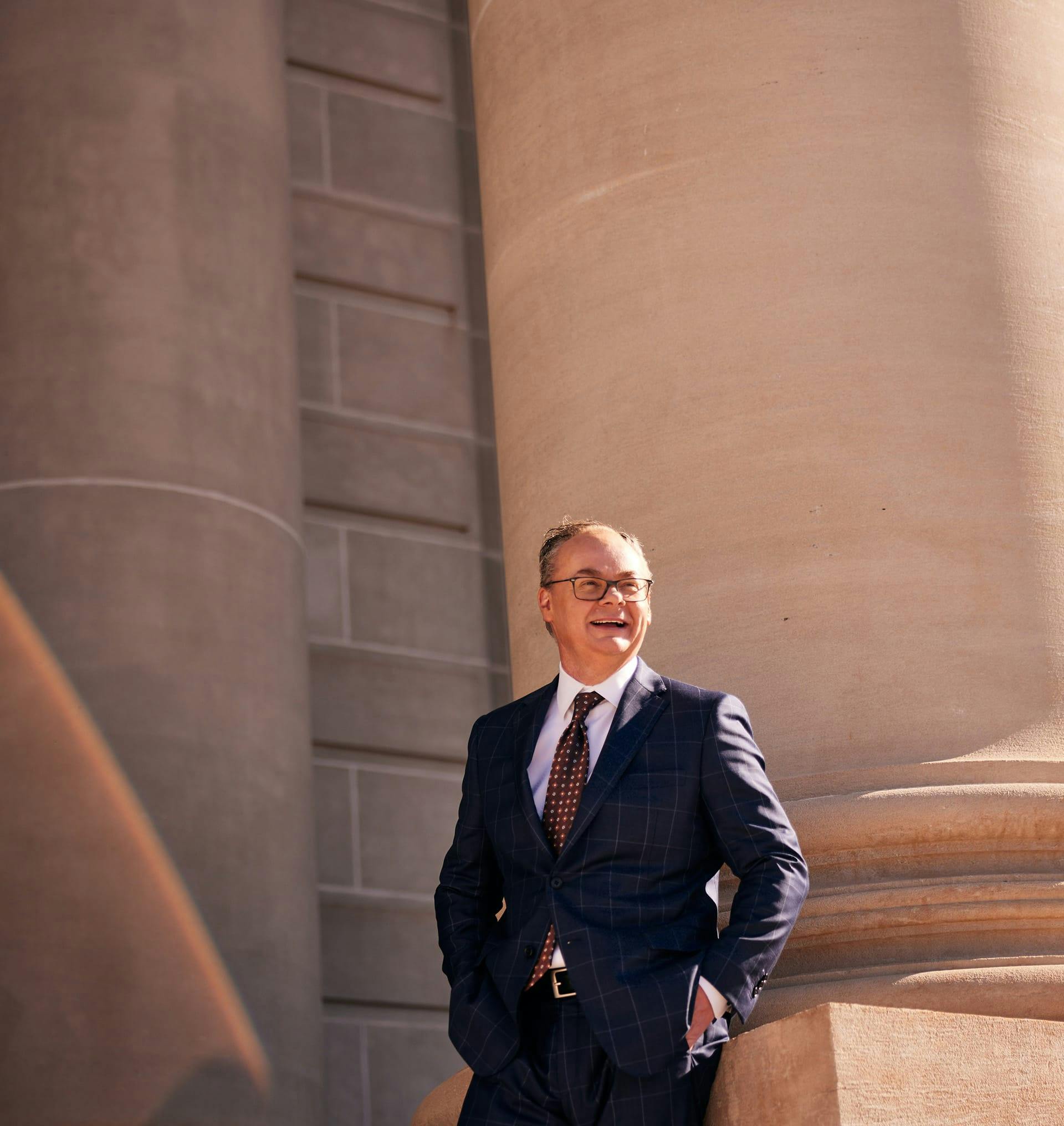 Jack Stipe standing outside