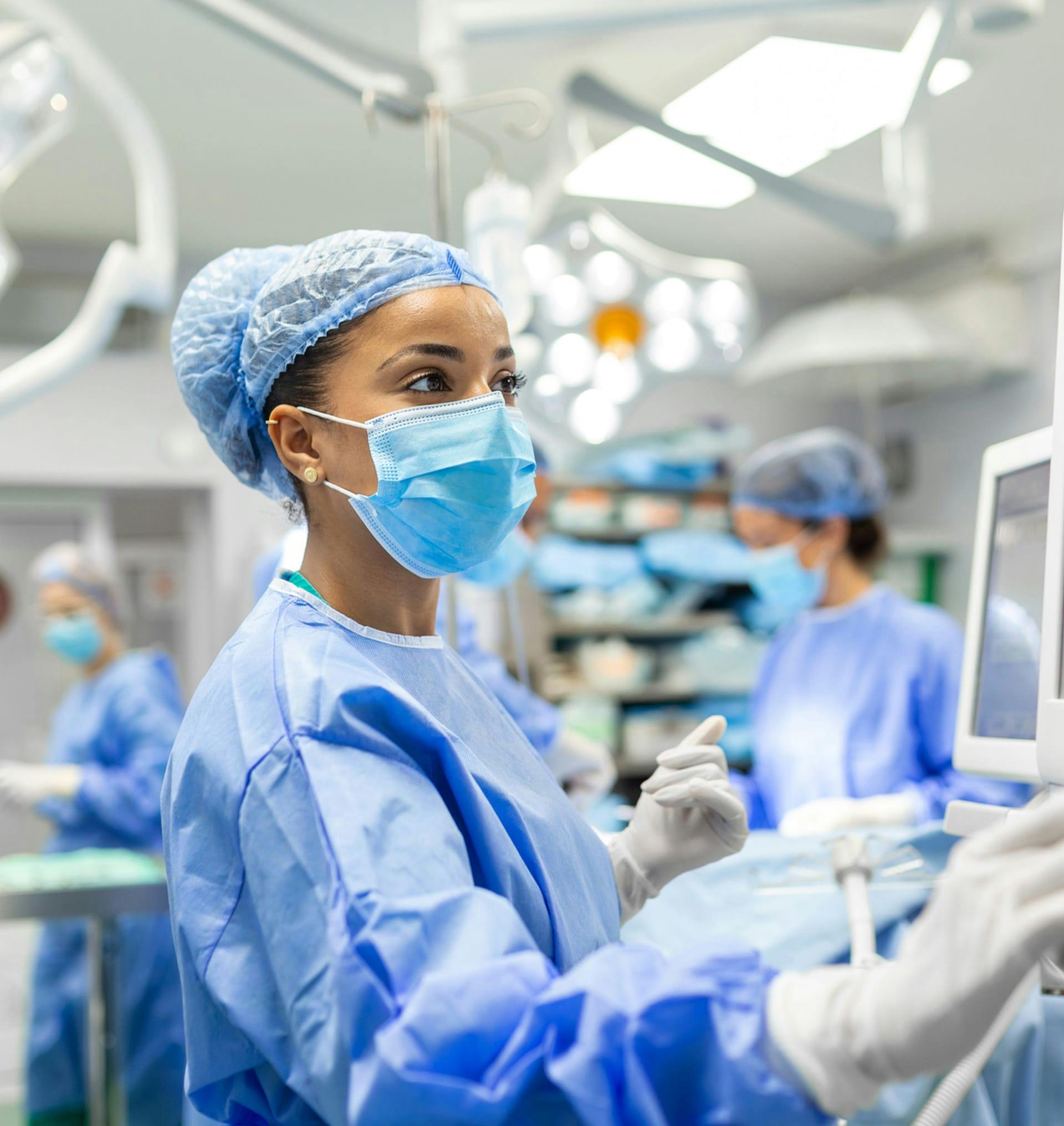 female doctor in operating room
