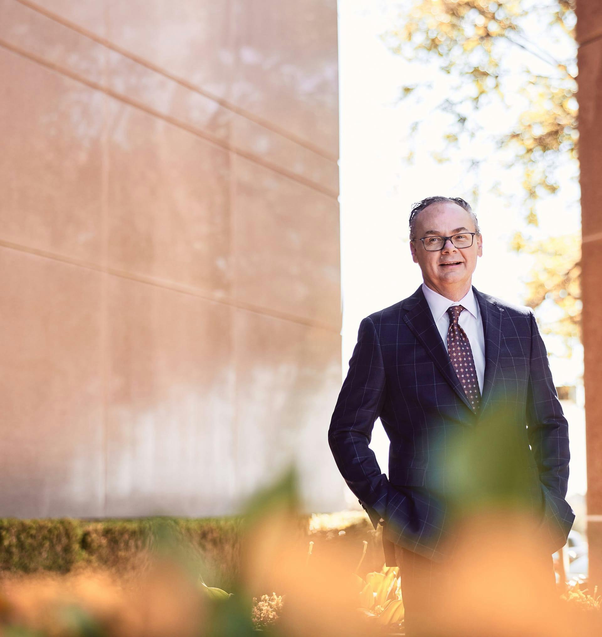 Jack Stipe standing outside