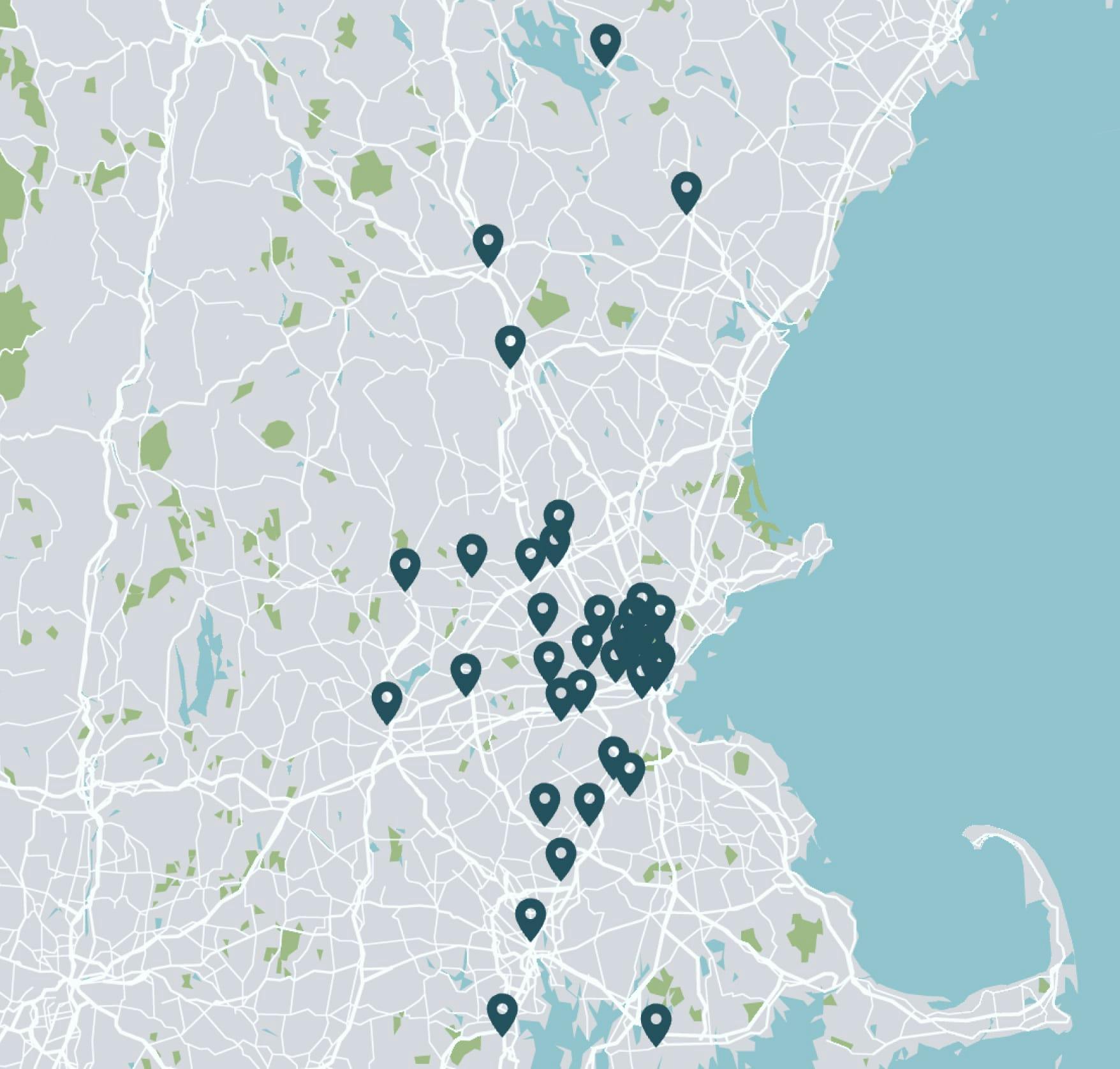 Map of APDerm locations
