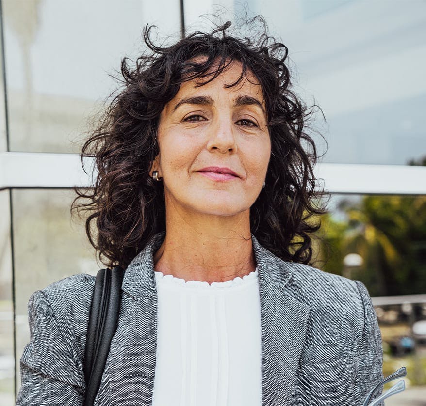 Woman with dark hair