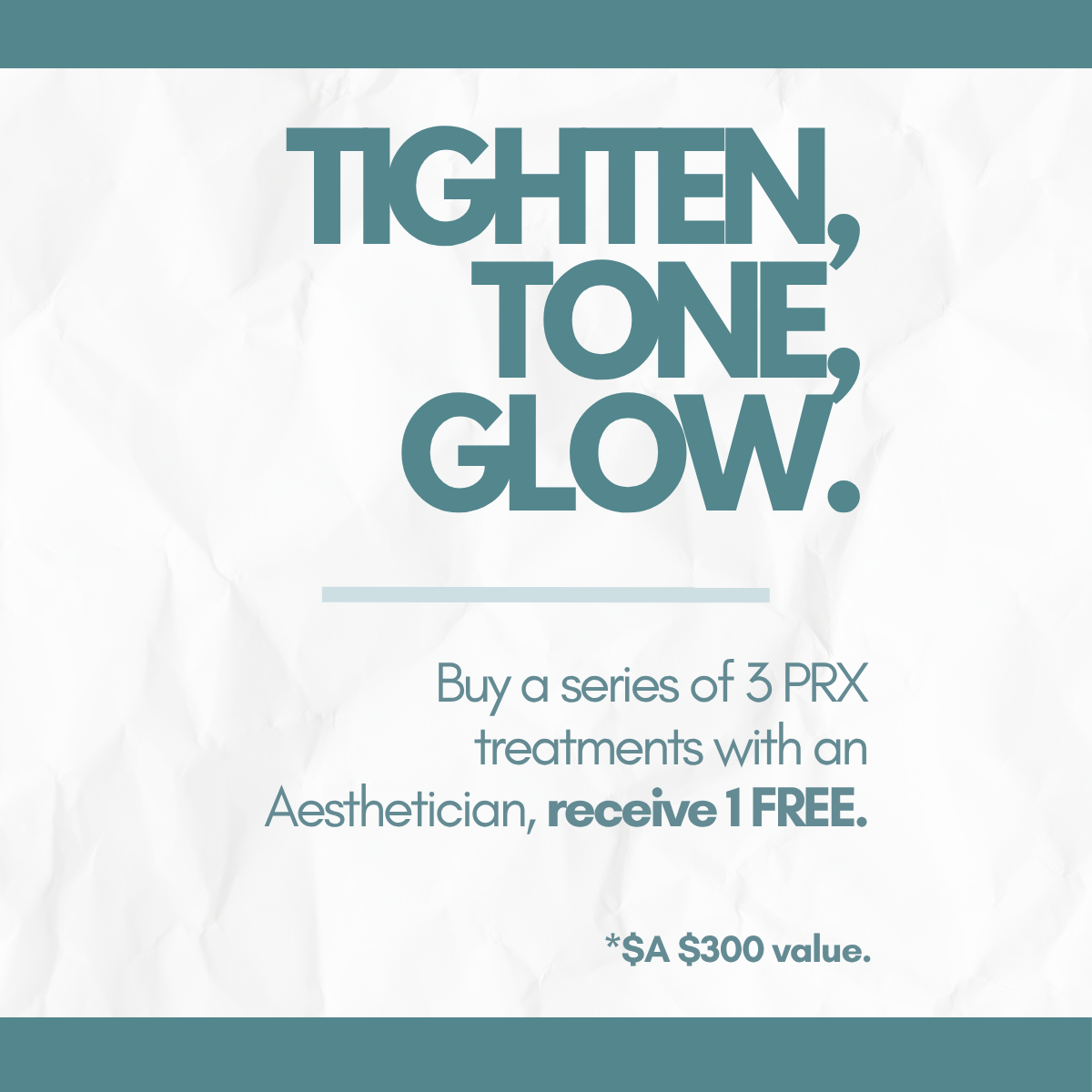Tighten Tone Glow advertisement