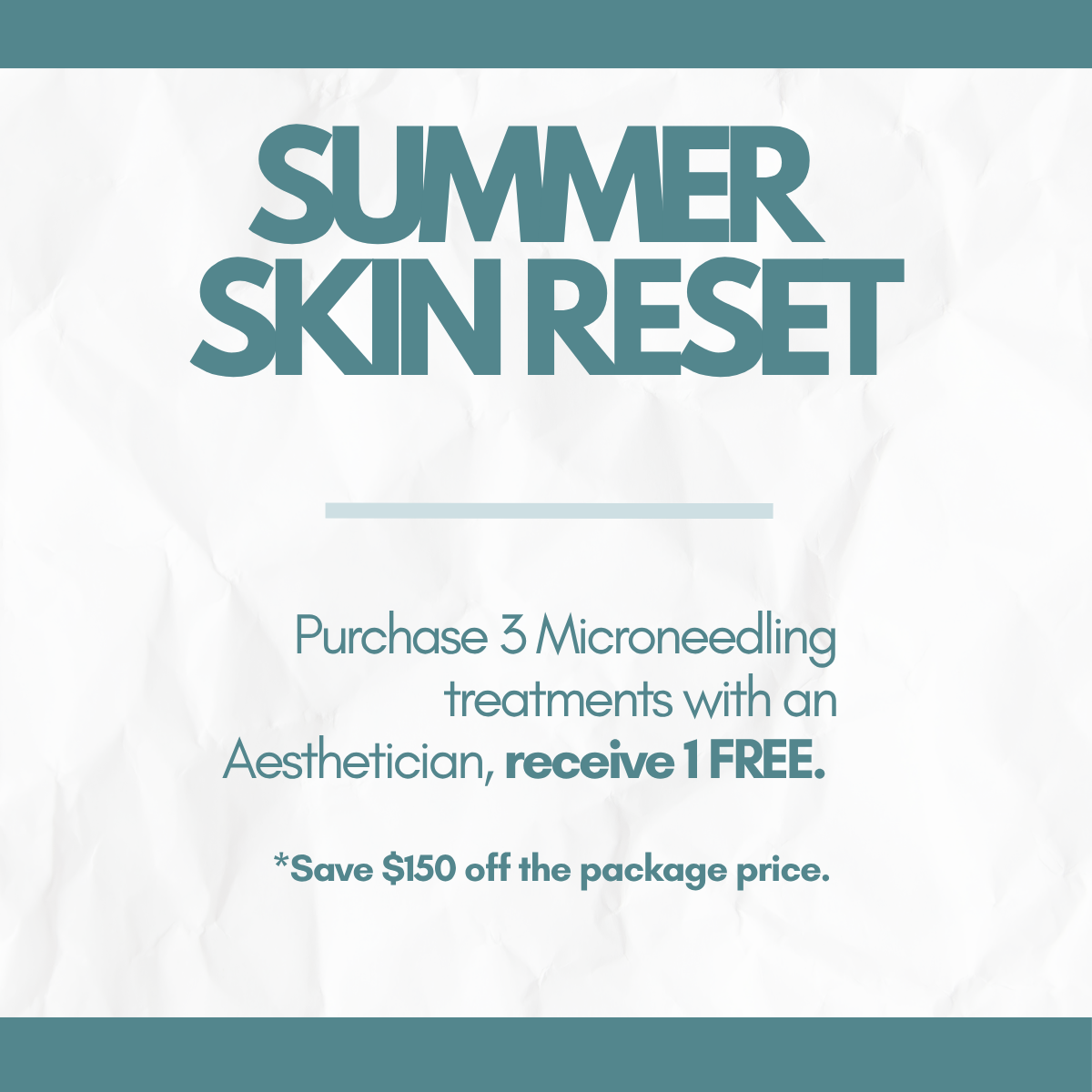 Summer skin reset advertisement