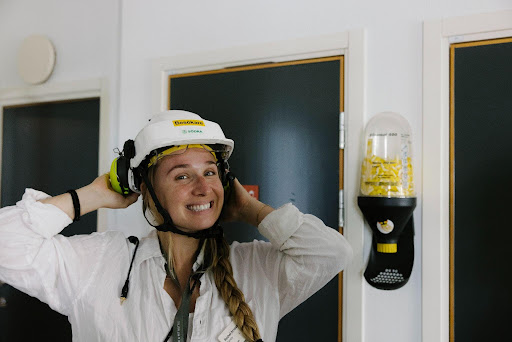 Rachel Arnason of Canopy visits the Sodra Once More pulp mill