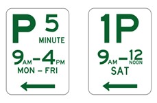 Photo of parking signs