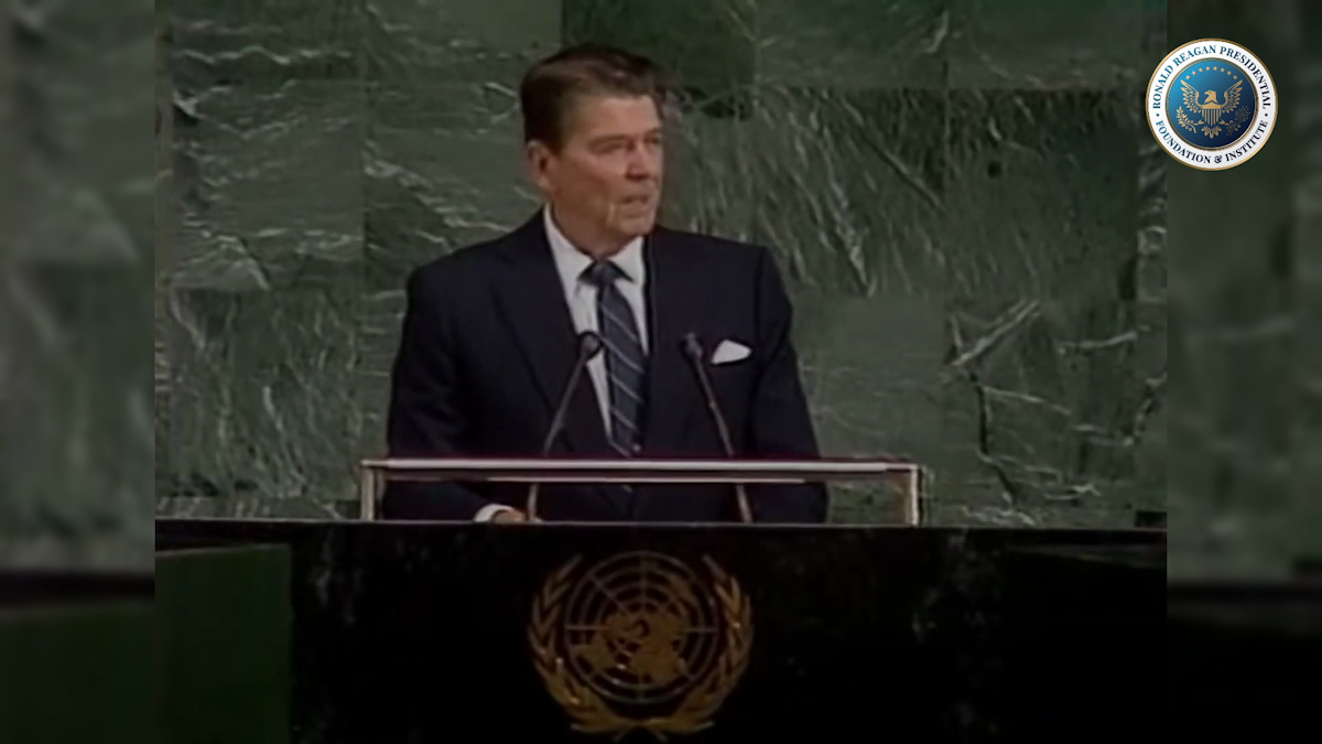 President Reagan's Historic Address to the United Nations | September ...
