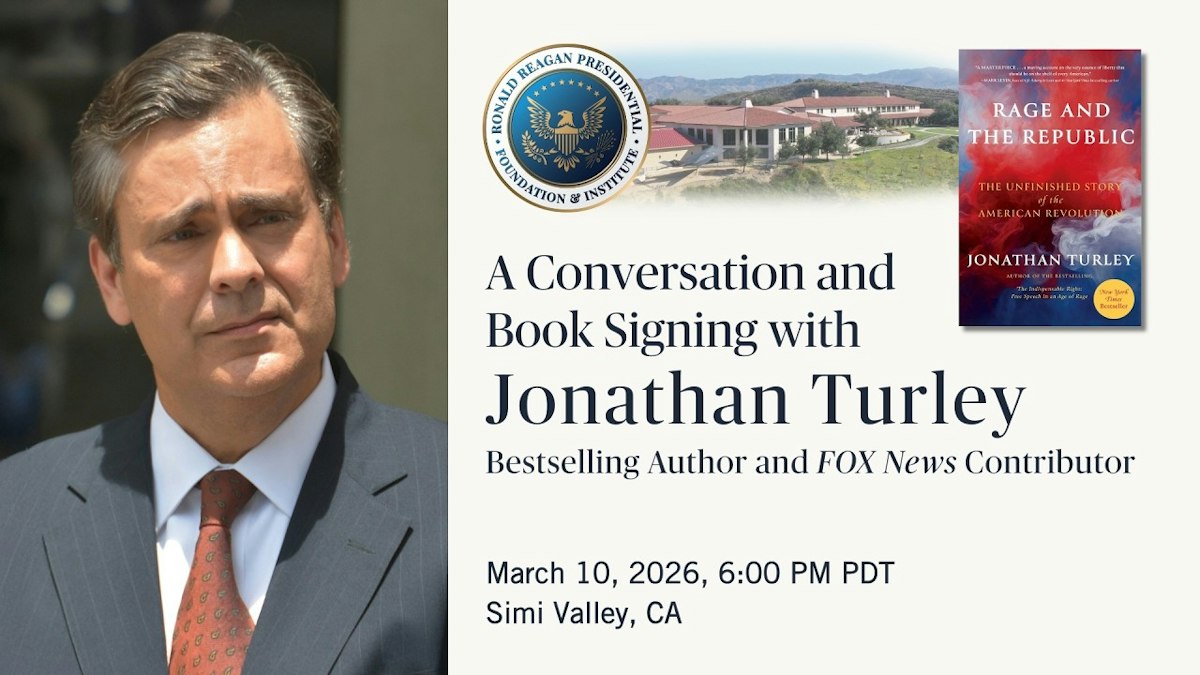 A Conversation with Jonathan Turley | The Ronald Reagan Presidential ...