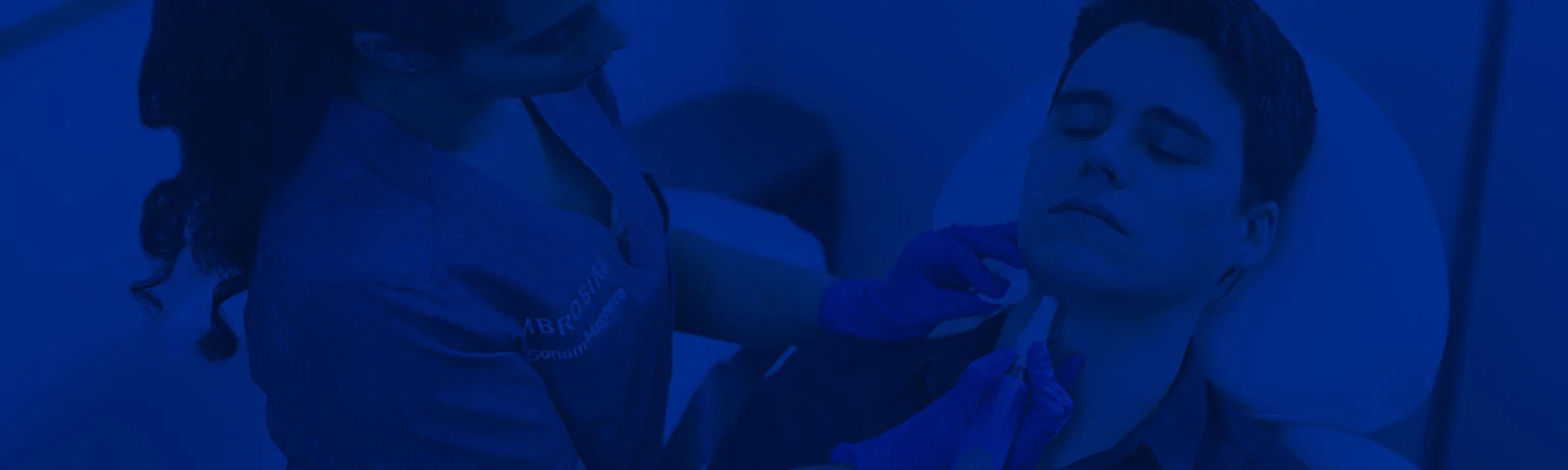 A banner image showing Dr. Maghera performing a microneedling treatment on a patient in Ottawa