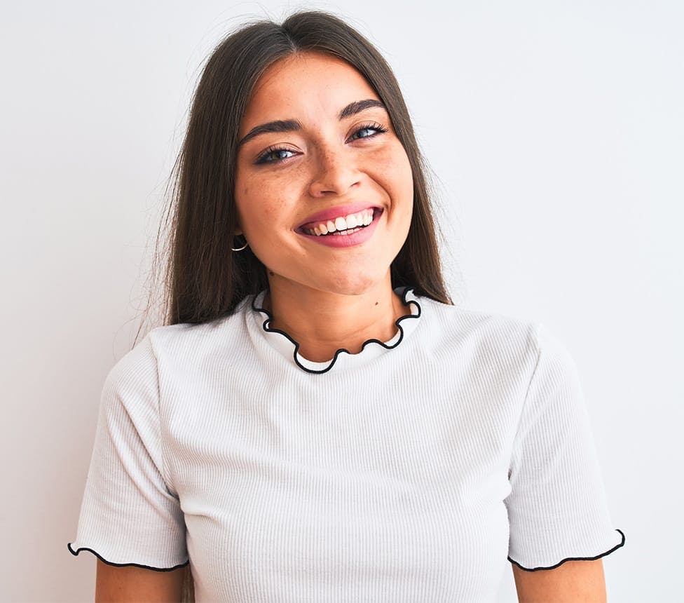 woman smiling