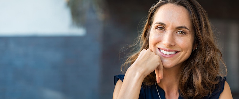 woman smiling