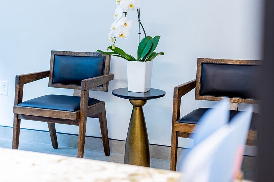 Dr. Rahban's sitting area