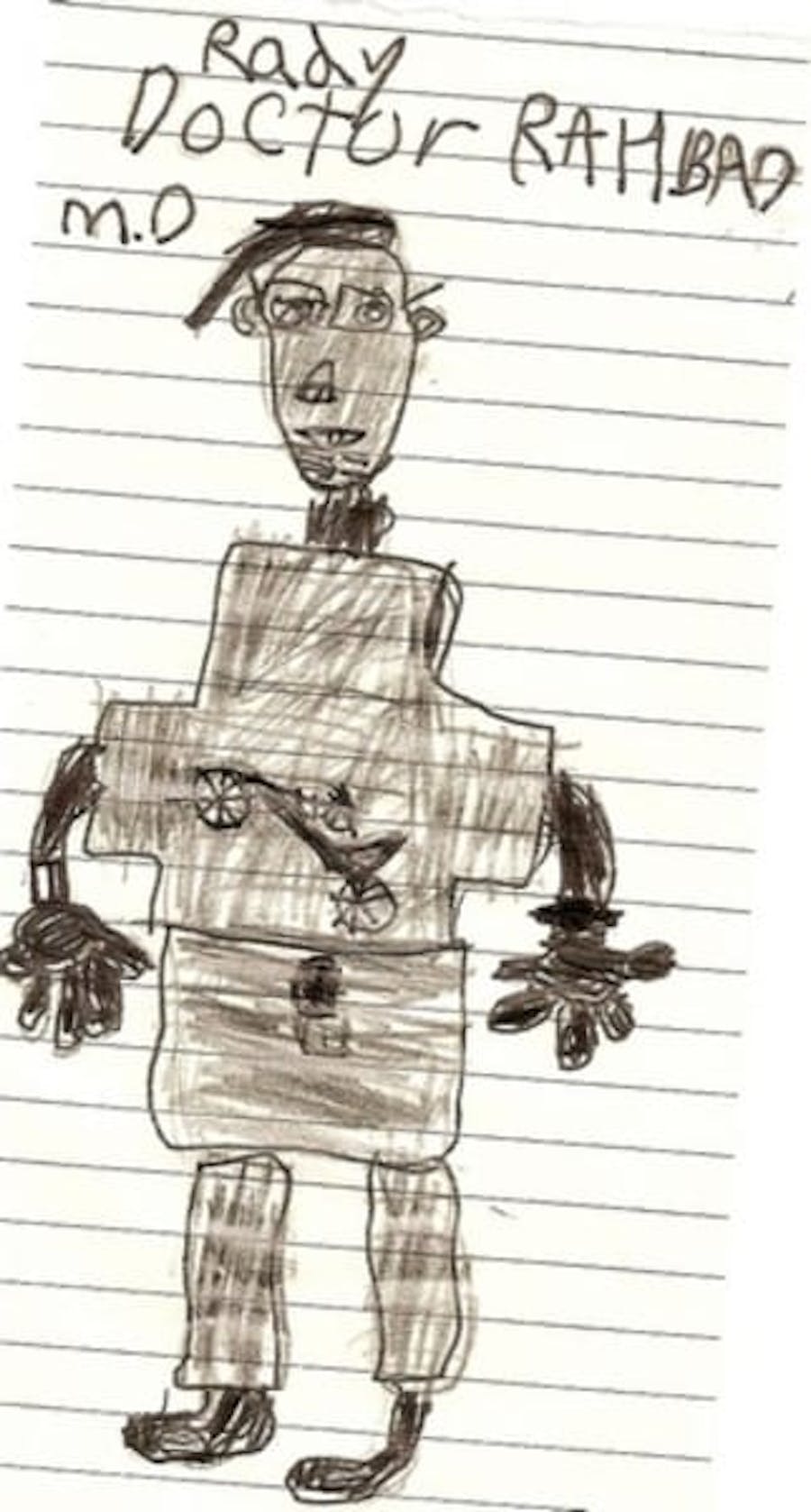 thank you card to Dr. Rahban