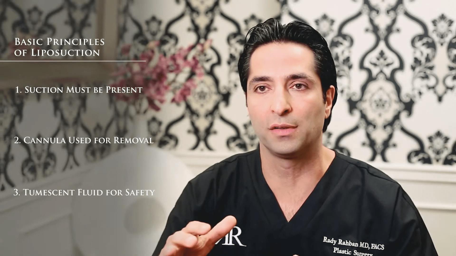 Dr. Rahban talking about liposuction