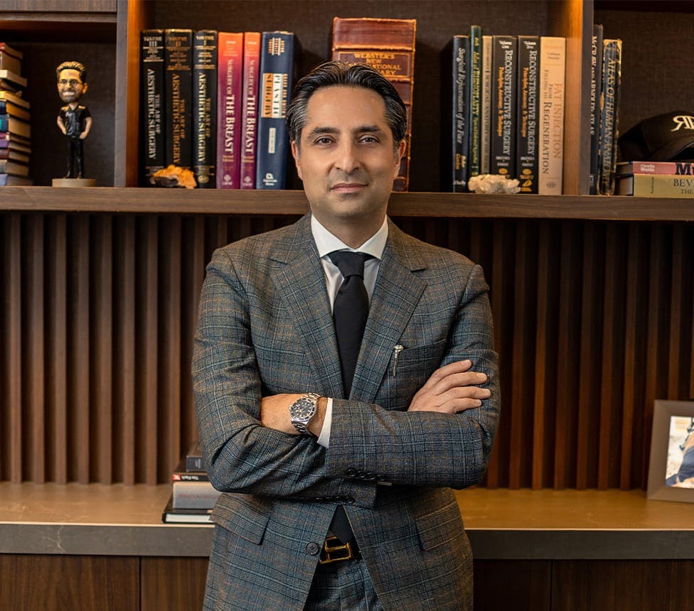 Dr. Rahban crossing his arms