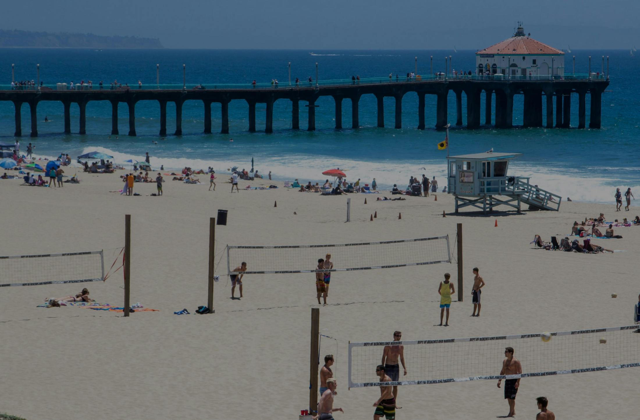 people at the beach
