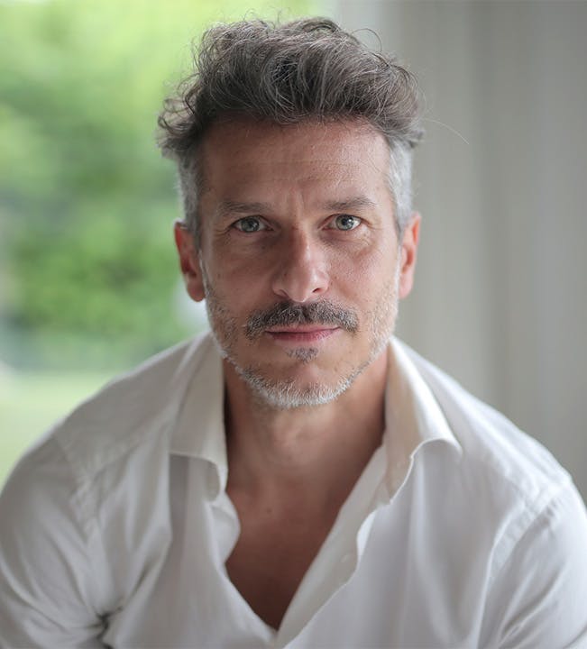Man looking at the camera