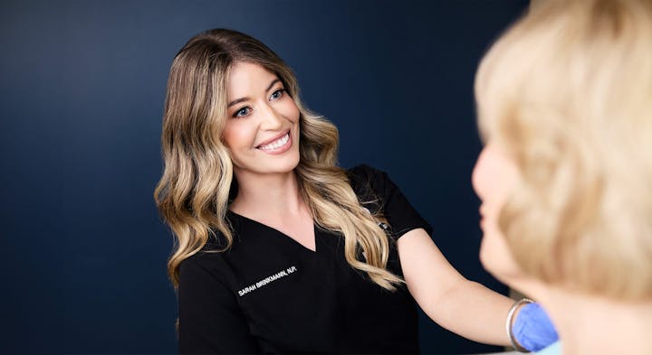 Sarah consulting patient