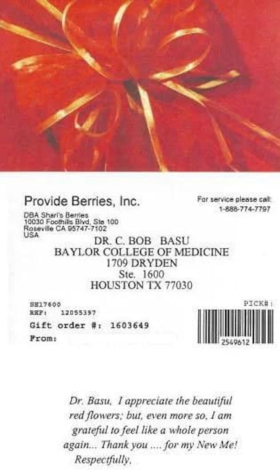 letter to doctor