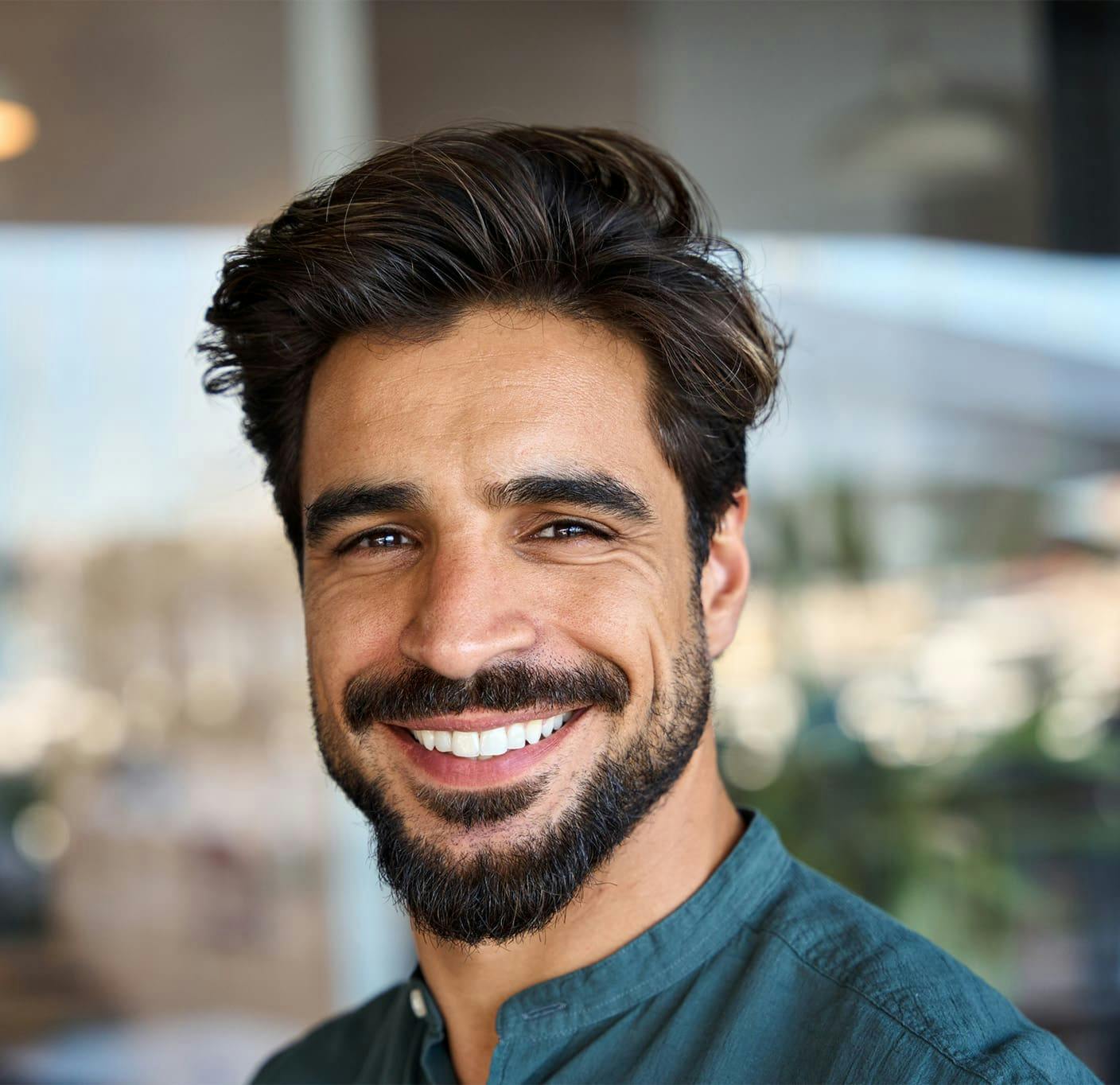 man smiling