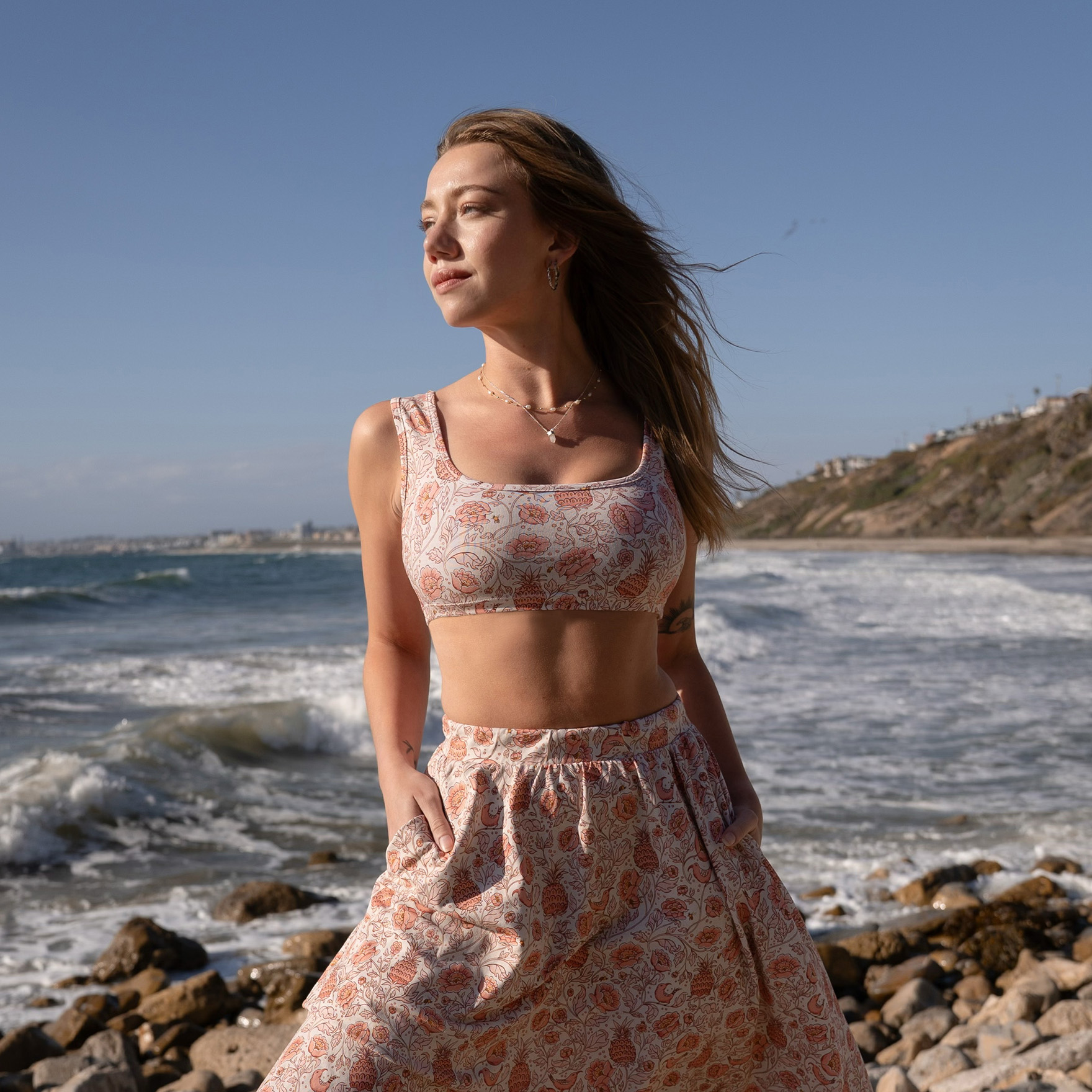 beach dresses with pockets La Mandarine Cotton Maxi Dress