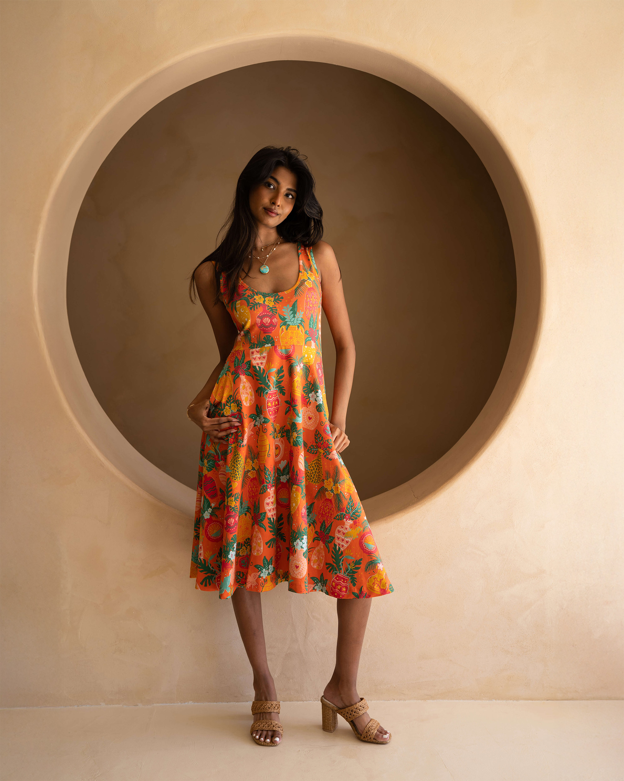 what shoes with boho dress Sun & Sanctuary