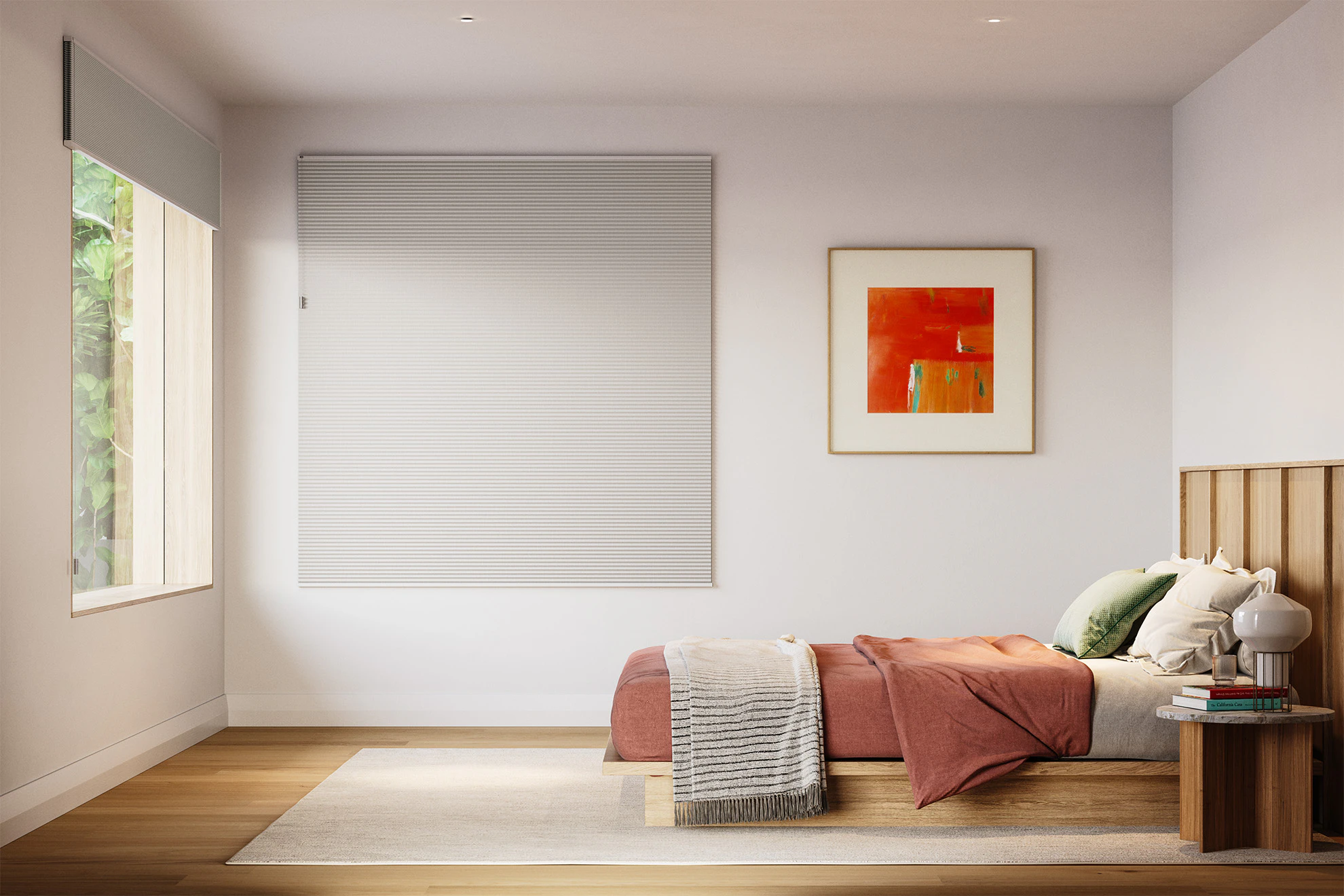 Palma Blackout Blackout Honeycomb Blinds in Pearl