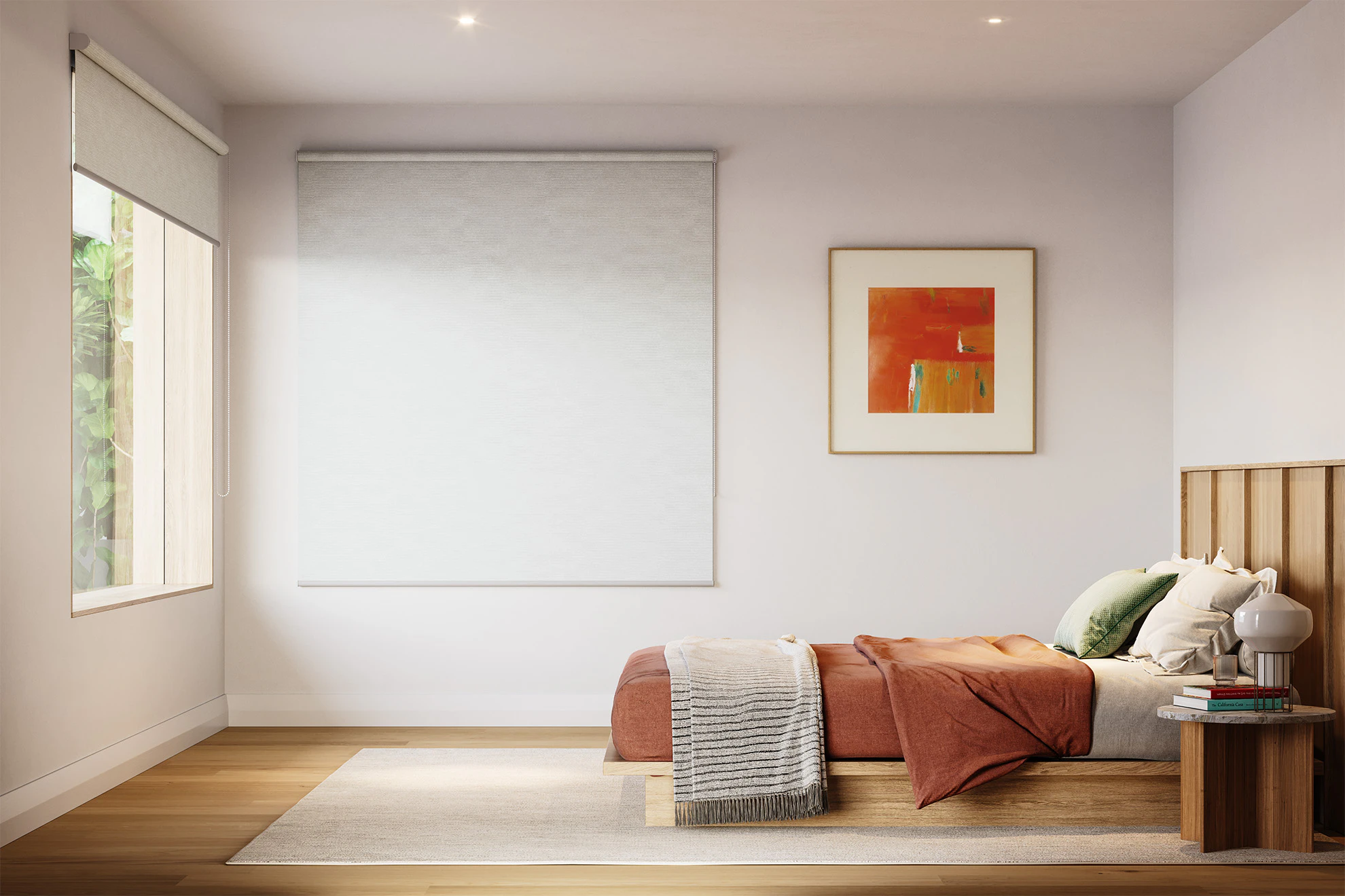 Florence Blackout Roller Blinds in Tissue