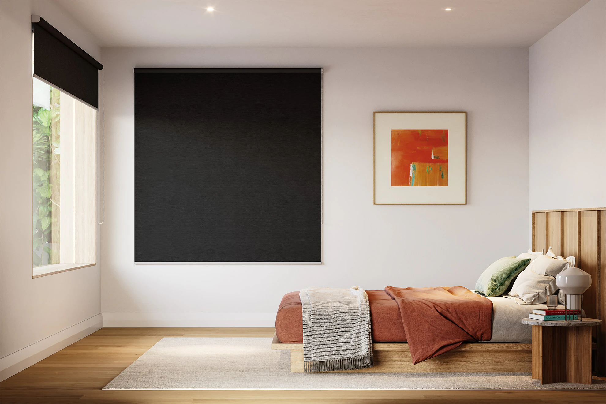 Lucy Blackout Roller Blinds in Onyx