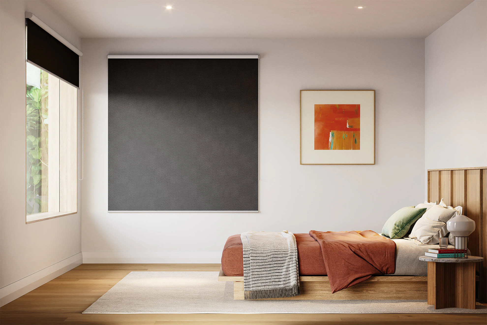 Margot Blackout Roller Blinds in Lava