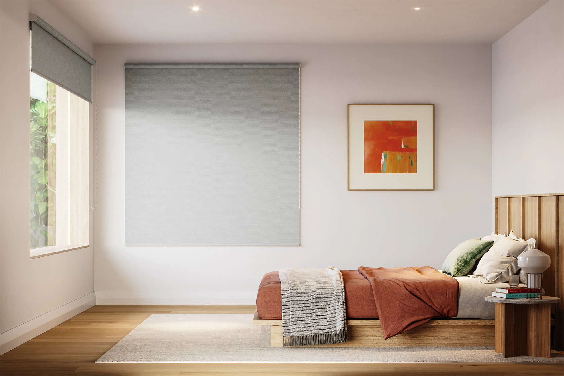 Florence Blackout Roller Blinds in Steel