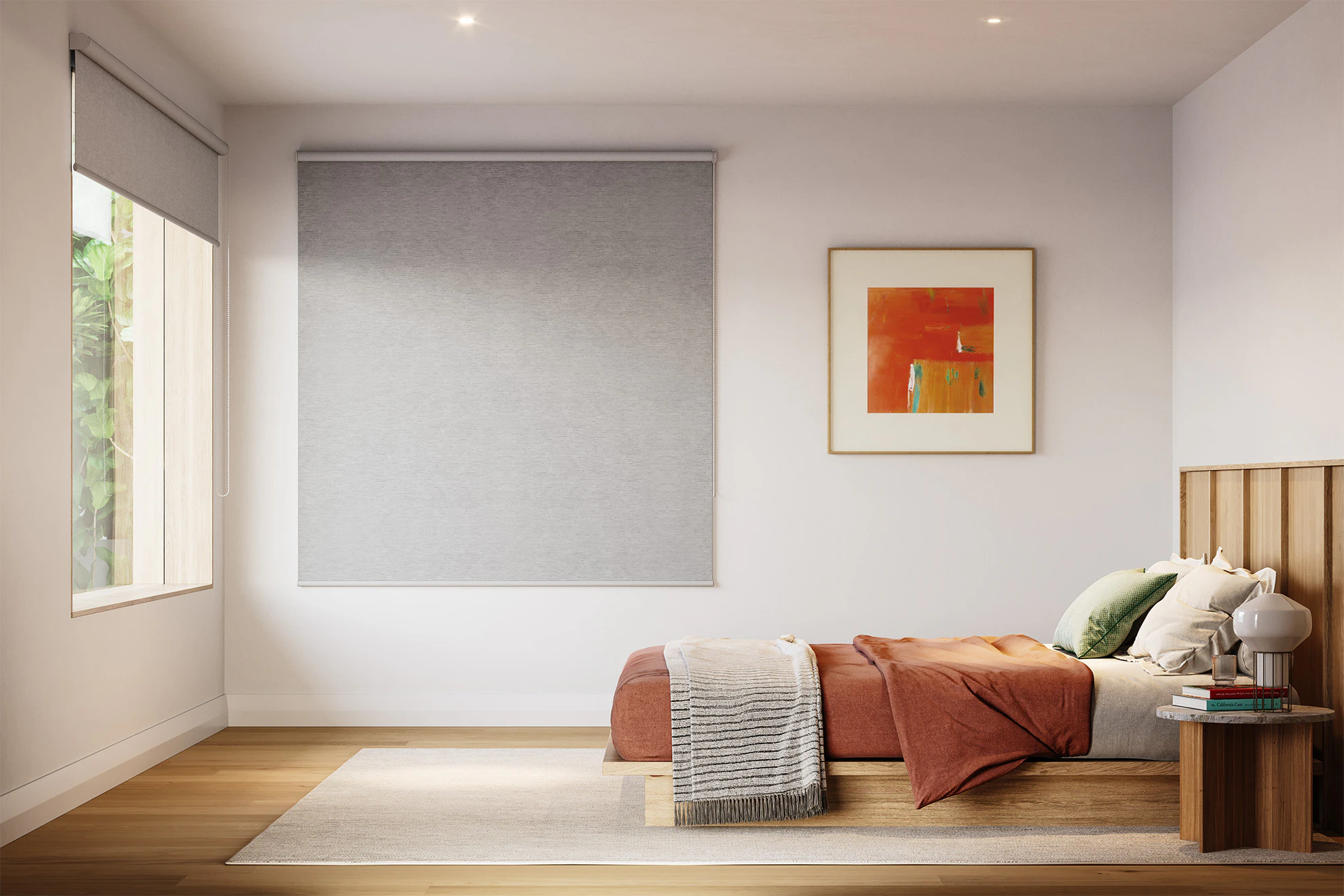 Lucy Blackout Roller Blinds in Concrete