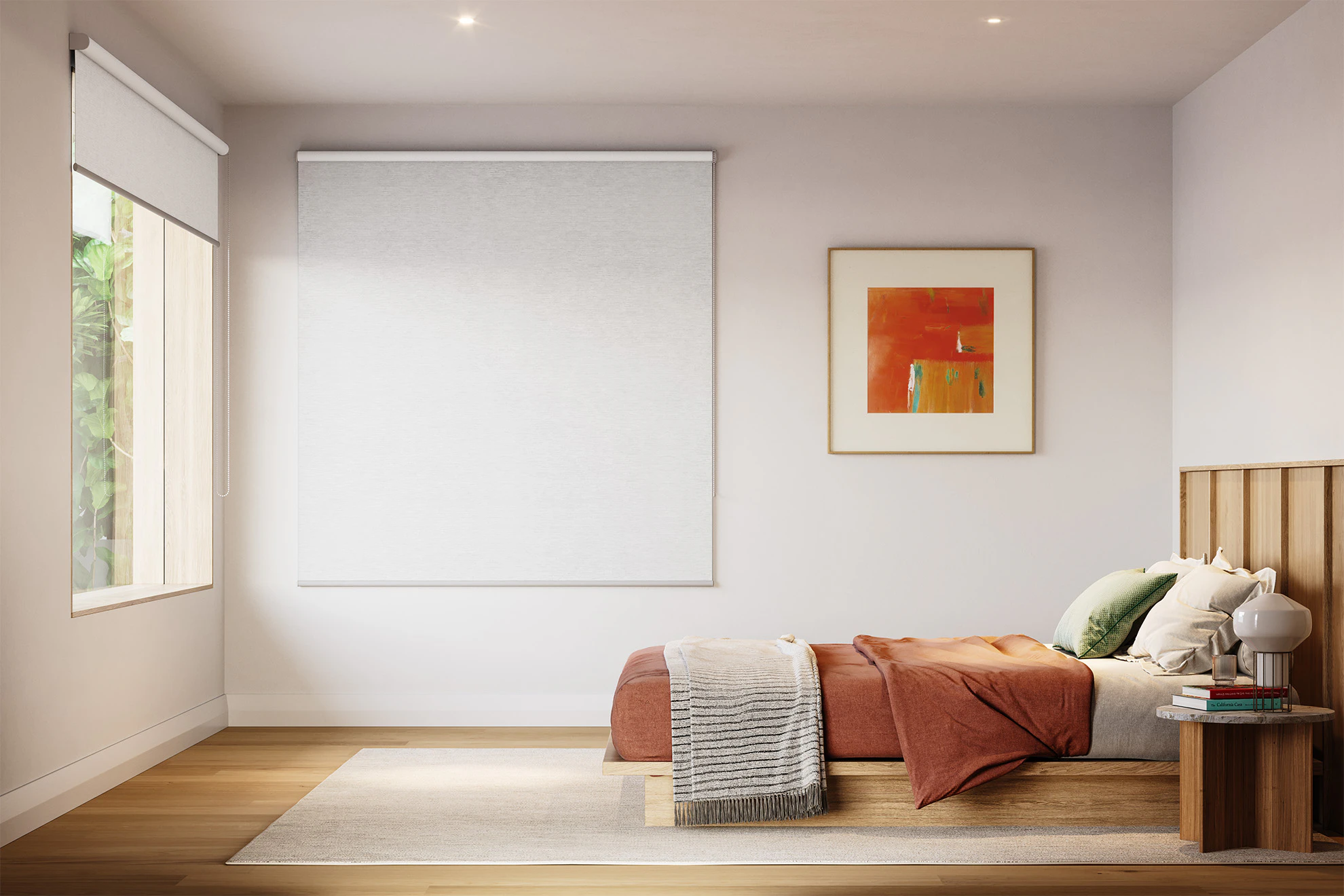 Lucy Blackout Roller Blinds in Crystal