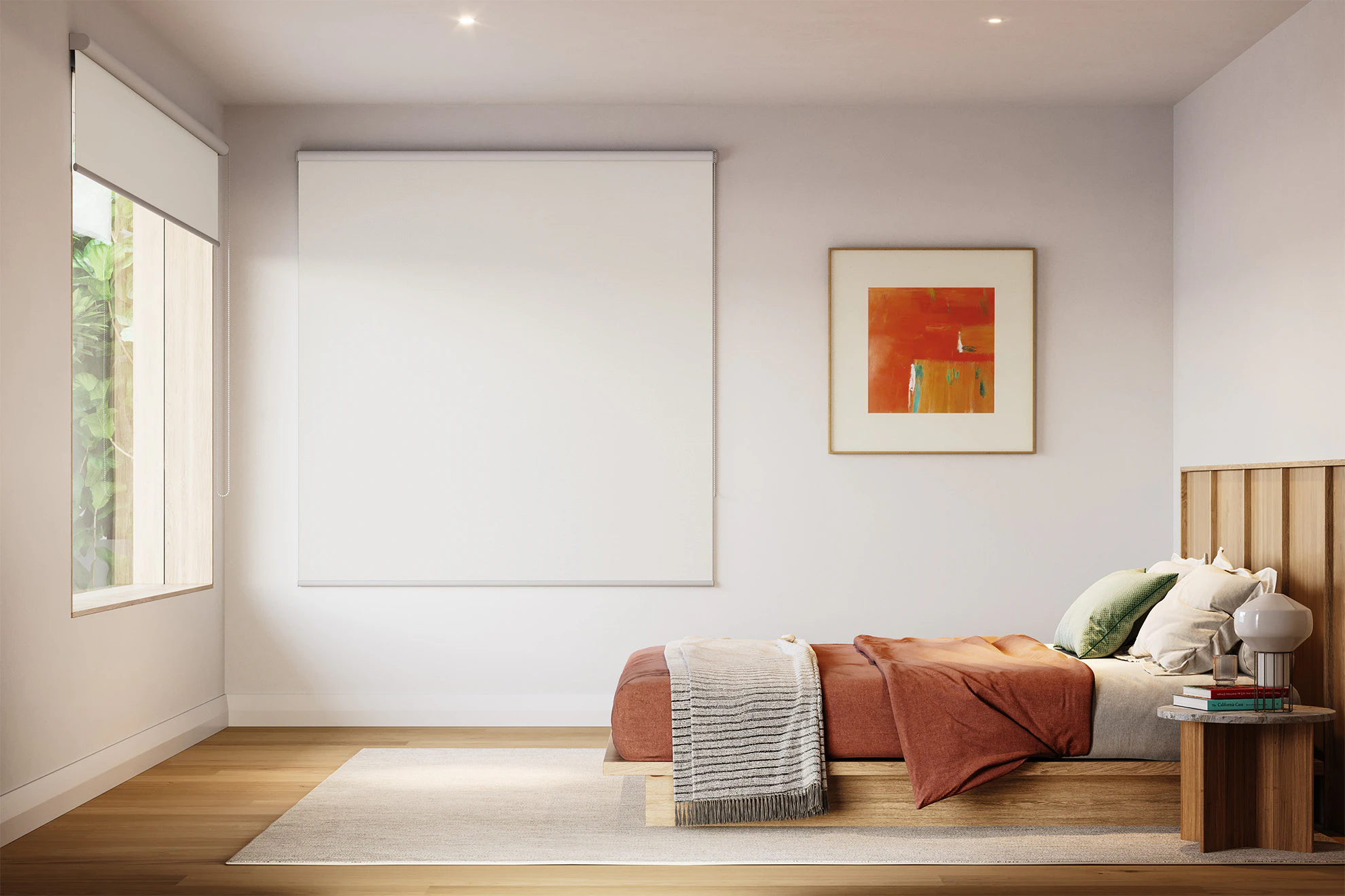 Jessica Blackout Roller Blinds in Dove White