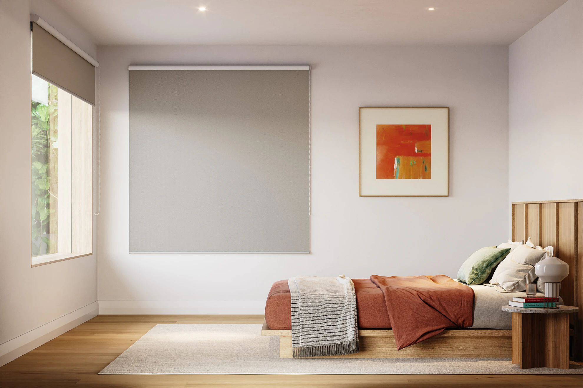 Jessica Blackout Roller Blinds in Nougat