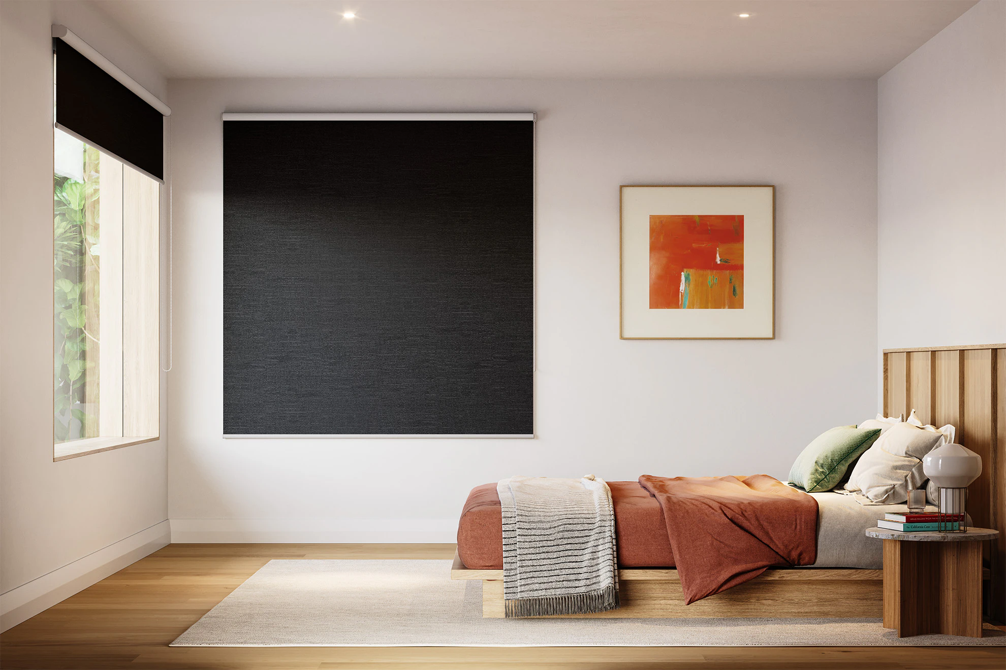 Trish Blackout Roller Blinds in Axis