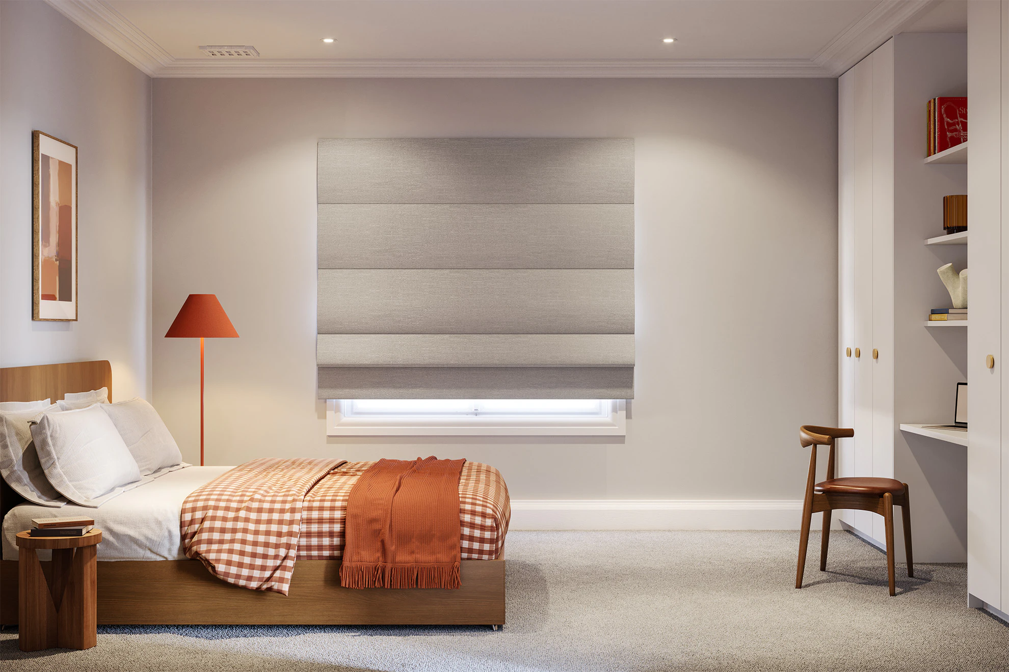 Trish Blackout Roman Blinds in Phase