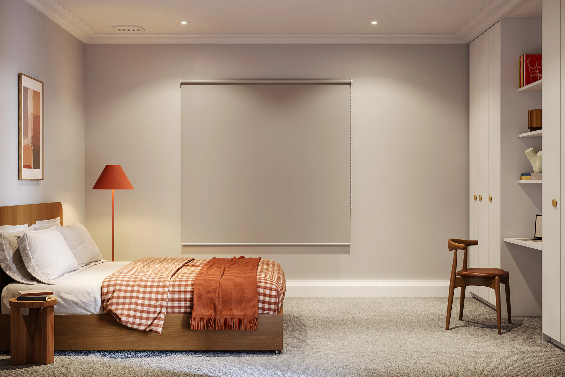 Jane Blackout Roller Blinds in Chess