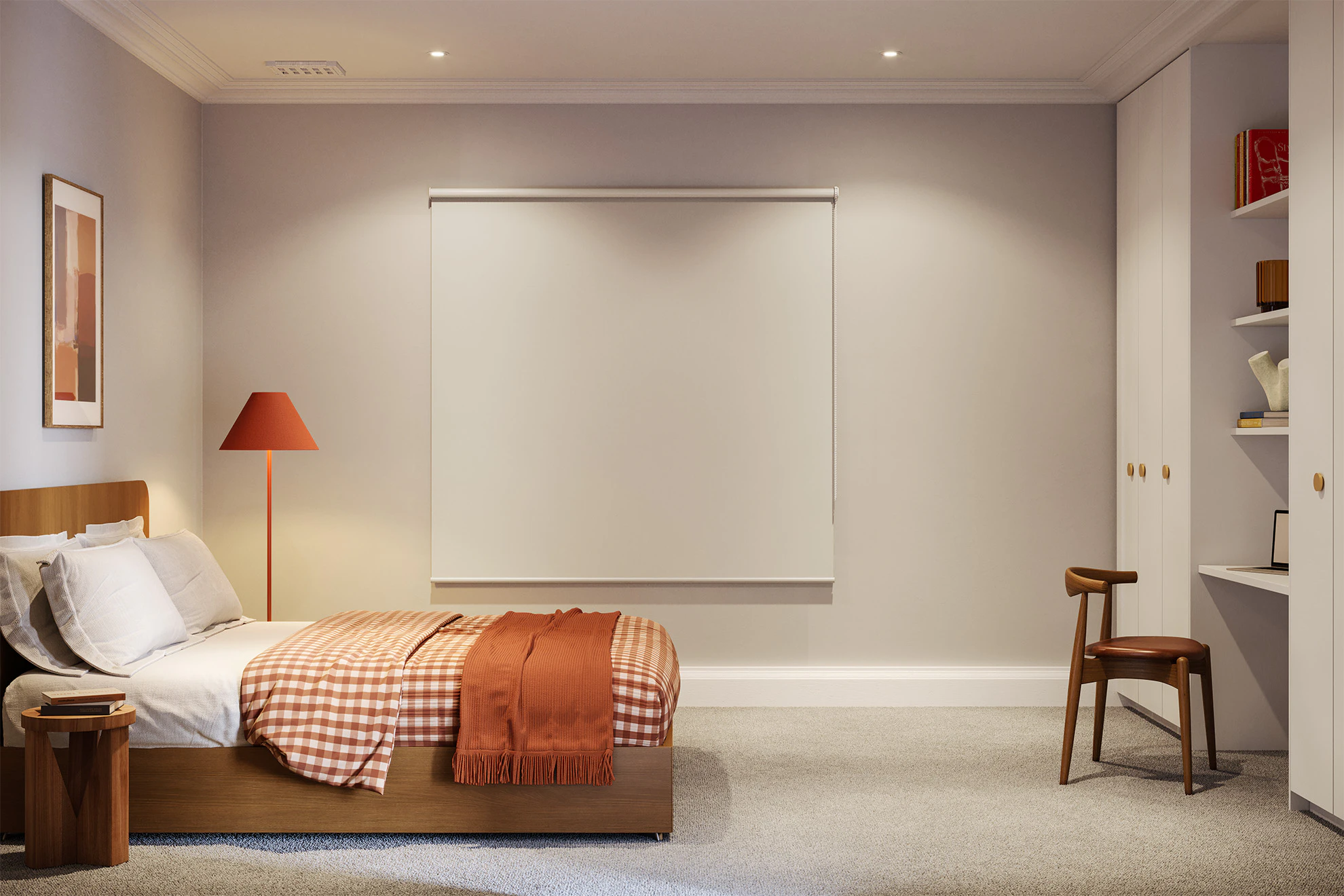 Jane Blackout Roller Blinds in Crypto