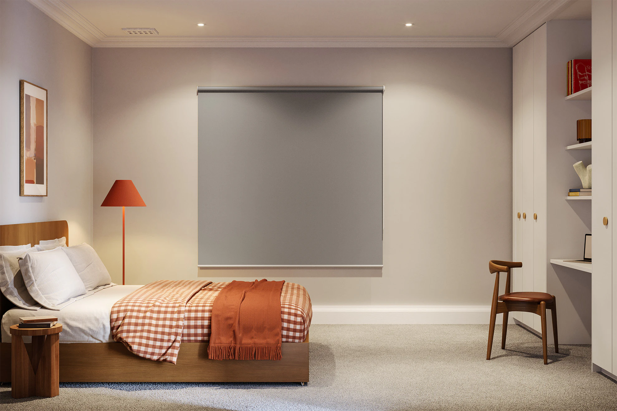 Skyler Blackout Roller Blinds in Alloy