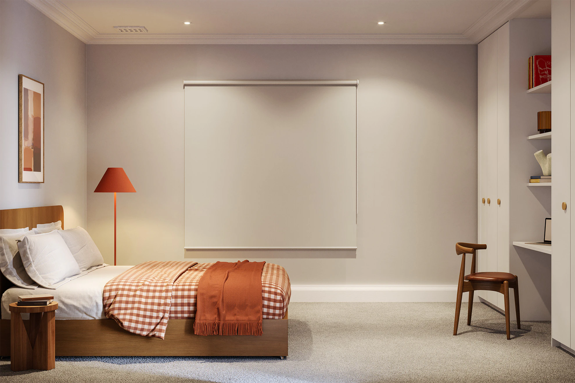 Jane Blackout Roller Blinds in Geo