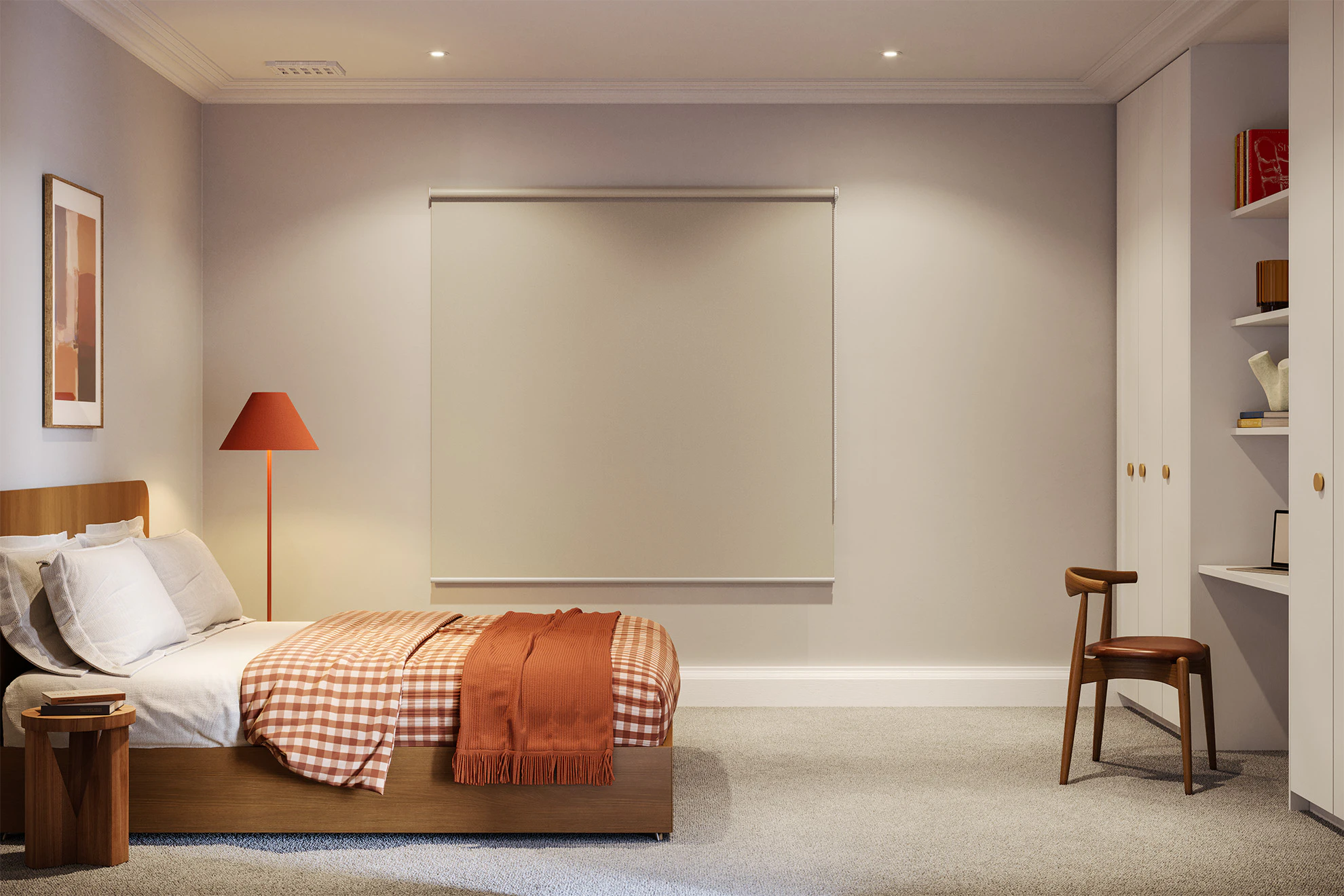 Skyler Blackout Roller Blinds in Loft